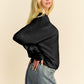 Davi & Dani Round Neck Batwing Sleeve Sweater